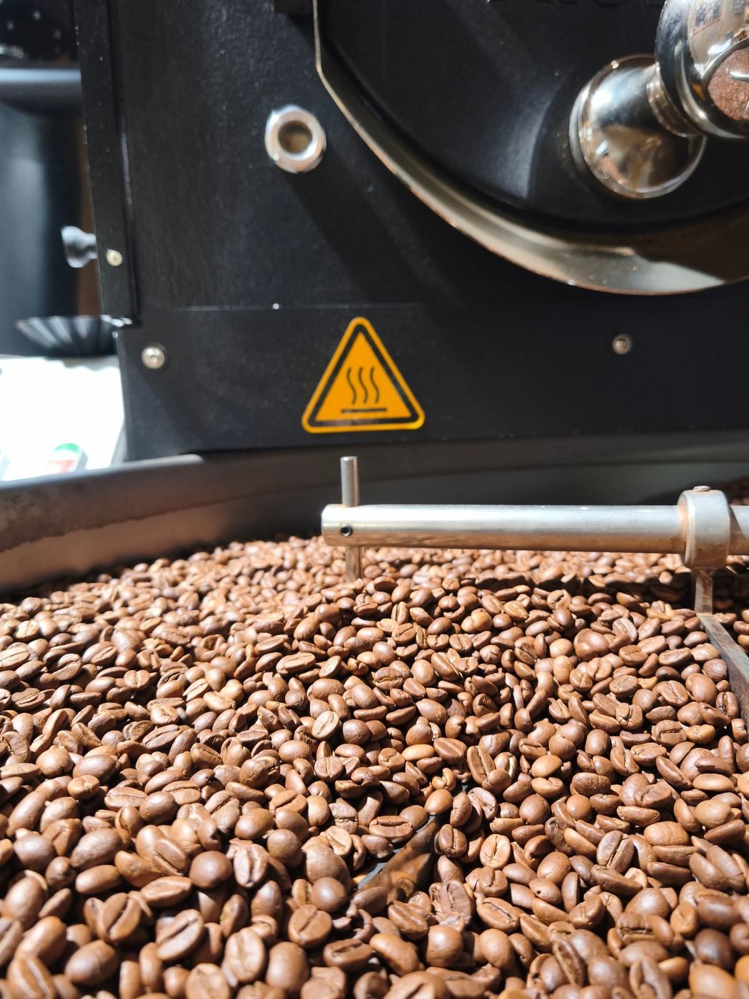 Frisch geröstete Kaffeebohnen